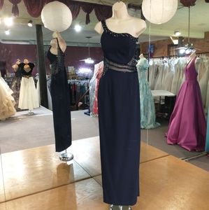 Therese Beaded and Mesh Dress